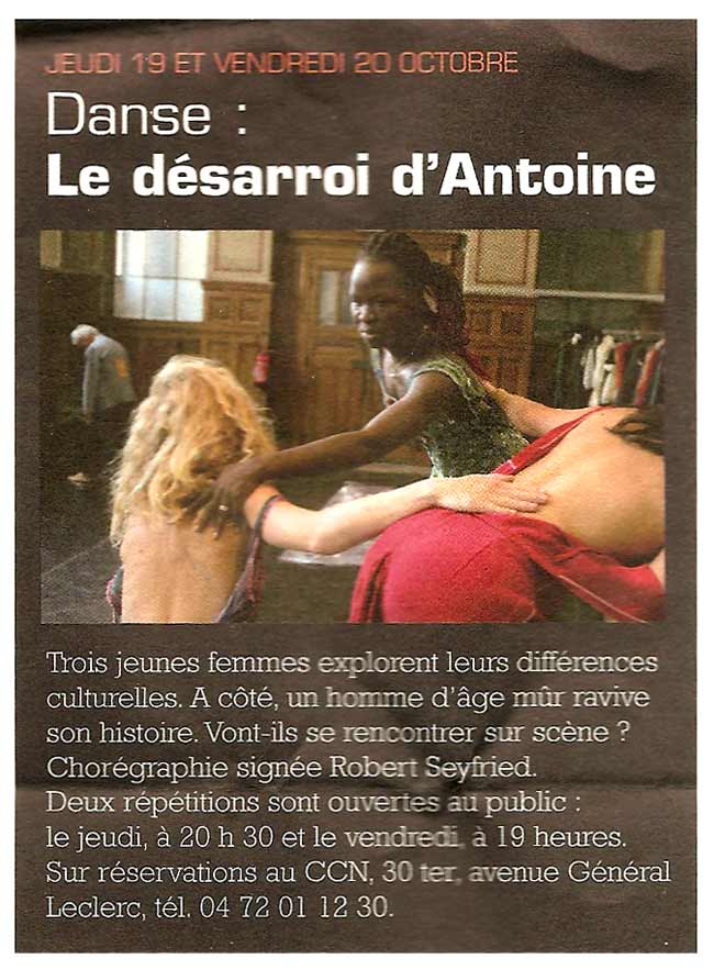 Asseta Zoungrana, Le désarroi dantoine Asseta Zoungrana, Le désarroi dantoine